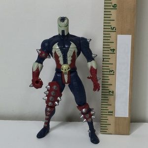 Vintage 1994 Medieval Todd Spawn Series 1 Action Figure Mcfarlane Blue RedToy